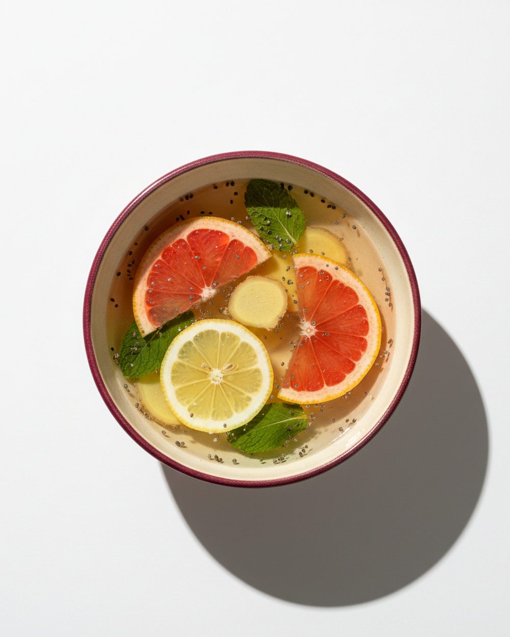 Mineral Citrus + Ginger Hydration Tonic plated for the RM Menopause Support collection