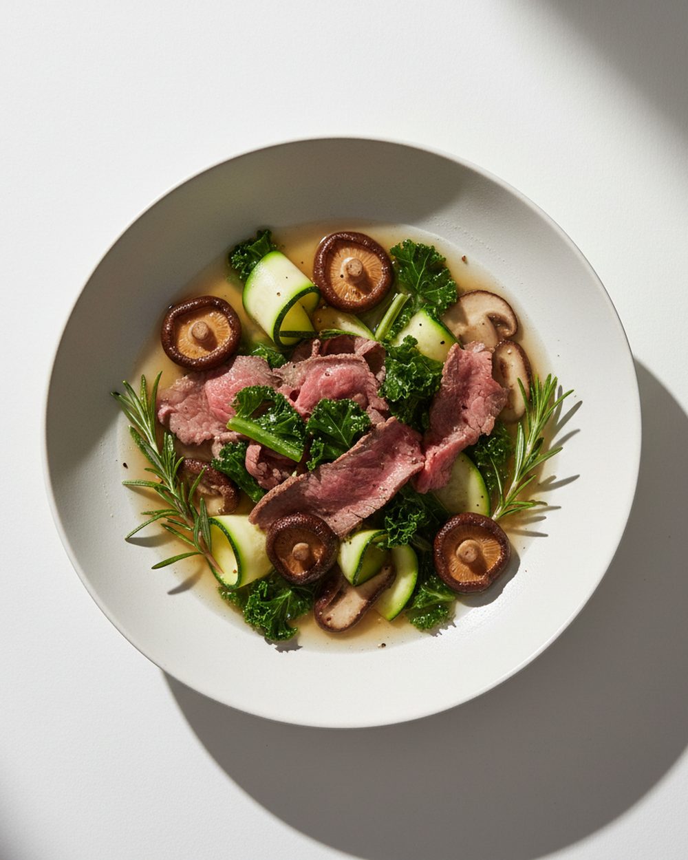 Mineral Beef + Mushroom Skillet plated for the RM Menopause Support collection