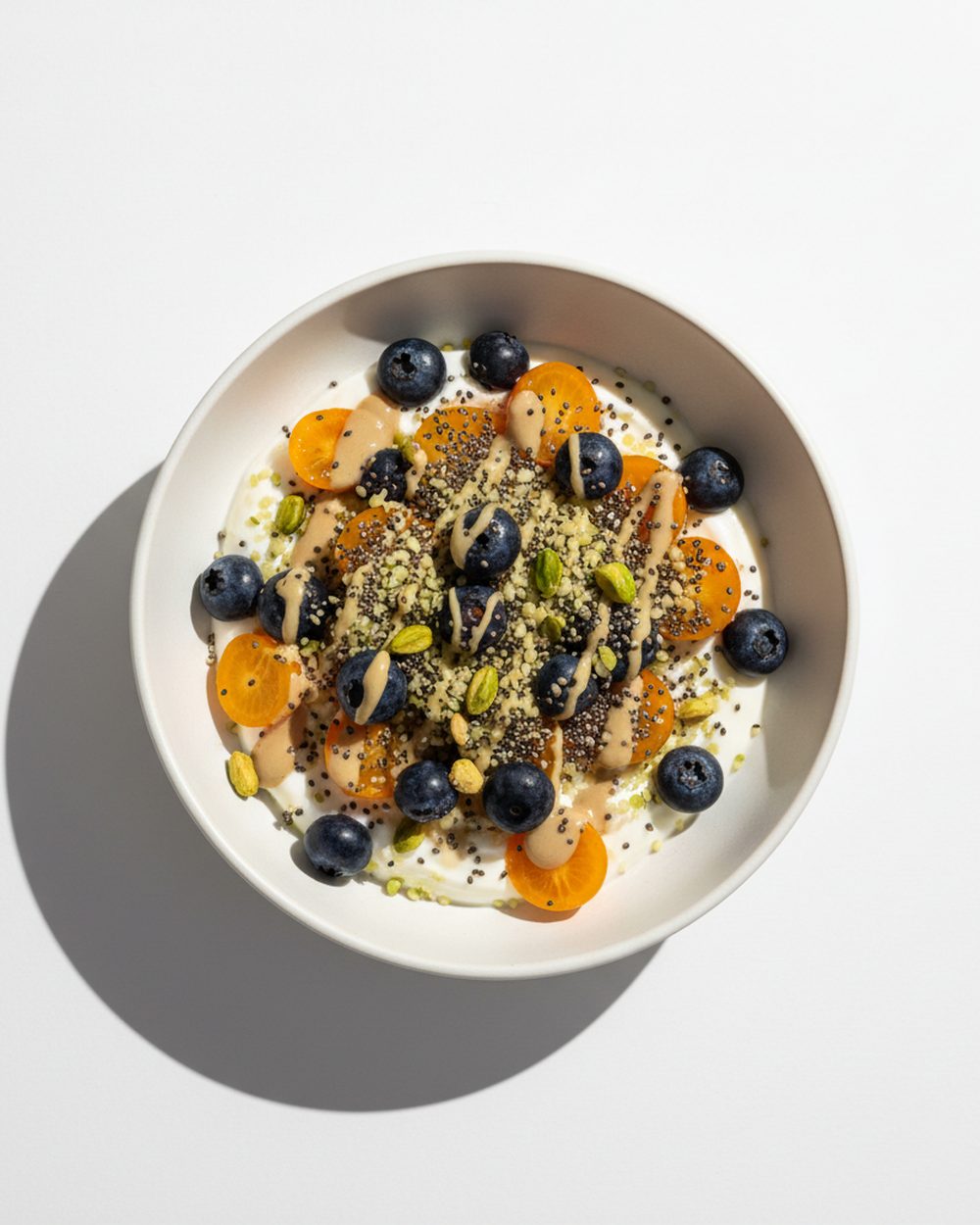 Golden Berry + Greek Yogurt Mineral Bowl plated for the RM Menopause Support collection