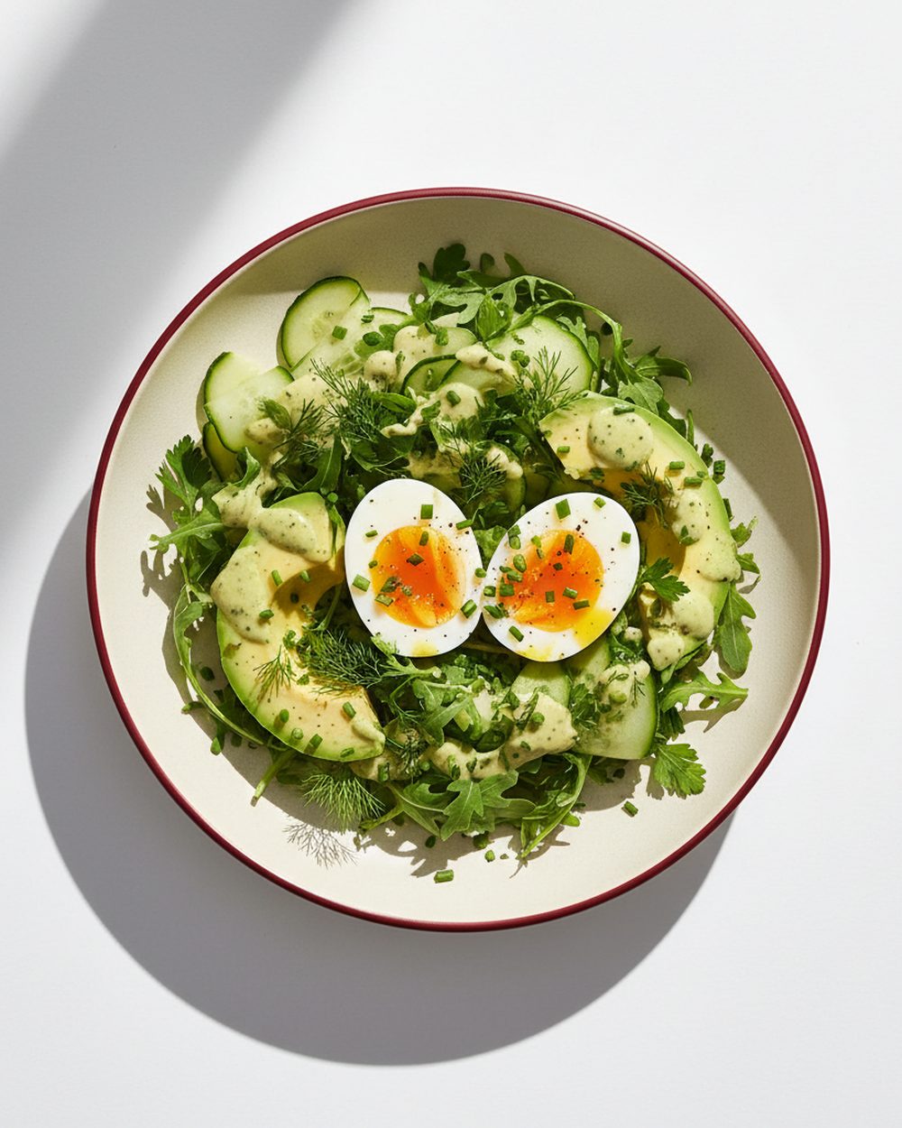Green Goddess Egg + Herb Plate plated for the RM Menopause Support collection