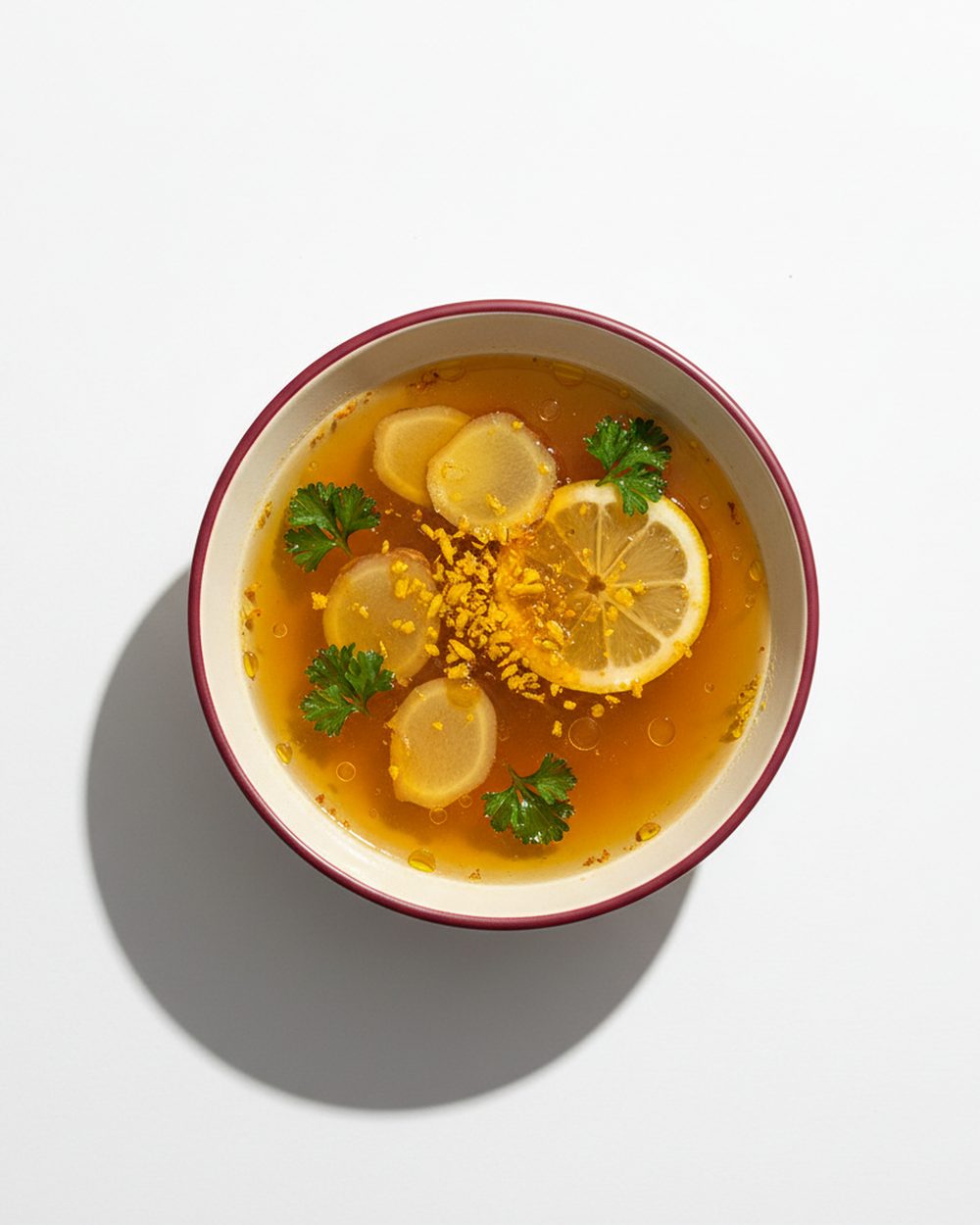 Golden Ginger Bone Broth Tonic plated for the RM Menopause Support collection