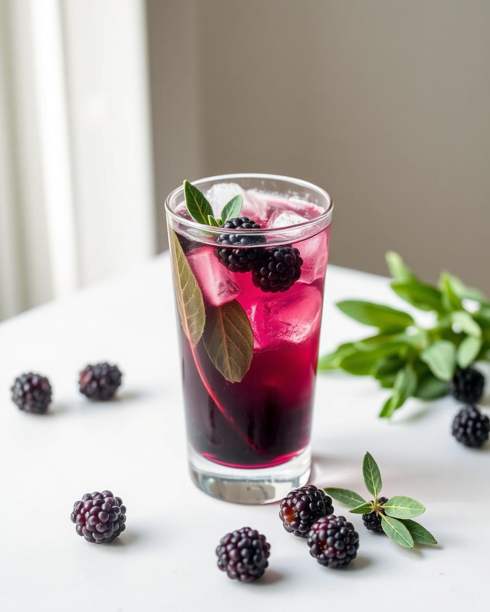 Blackberry Sage Spritz plated for the RM Menopause Support collection