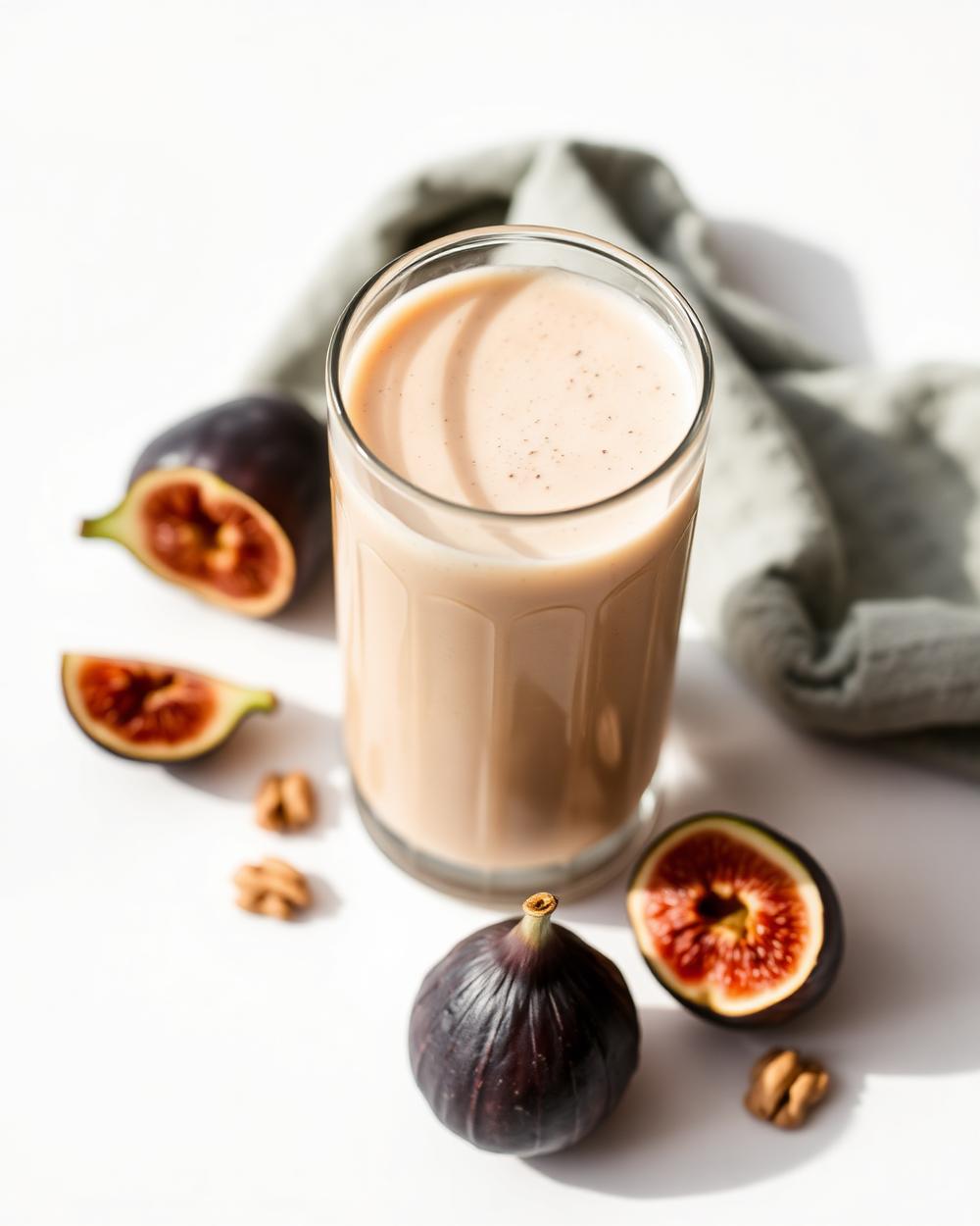 Fig & Walnut Smoothie plated for the RM Menopause Support collection